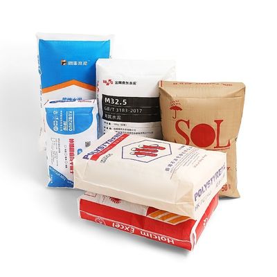 puncture resistance PP Cement Bags 25KG 40KG 50KG Ad Star Block Bottom Bag