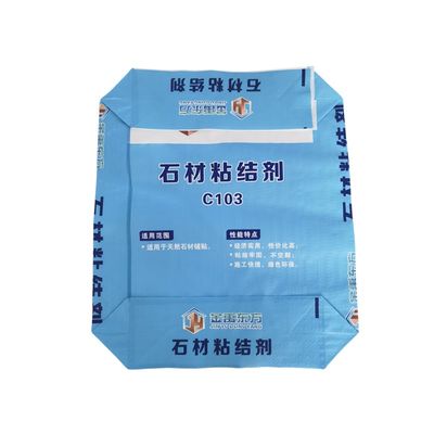 qualità  Colorful BOPP Printing PP Woven Valve Bag with 20kg 25kg Capacity for Cement and Dry Mix Glue fabbrica