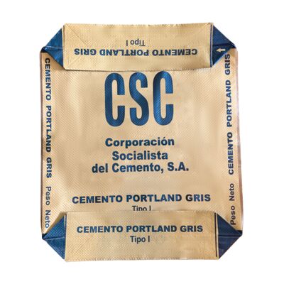 qualità  Moisture Proof PP Woven Valve Bag for Heavy Duty 50kg Cement Packaging fabbrica