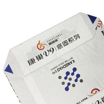 Valvola di fondo quadrata resistente all'umidità Sacchetti di cemento in PP da 70 g a 100 g Imballaggio vuoto