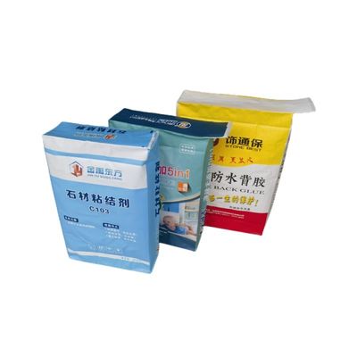 Le borse tessute BOPP vuote bloccano la borsa d'imballaggio stampata inferiore della valvola dei pp