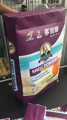 Le borse del cemento tessute pp di 25KG 40KG 50KG bloccano le borse inferiori della valvola