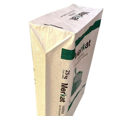 Borsa inferiore tessuta polipropilene del blocchetto del sacco 25KG 40KG 50KG del cemento pp