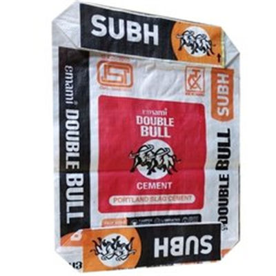 Borse inferiori 25kg 40KG 50KG del cemento tessute pp del blocchetto della borsa della valvola del polipropilene