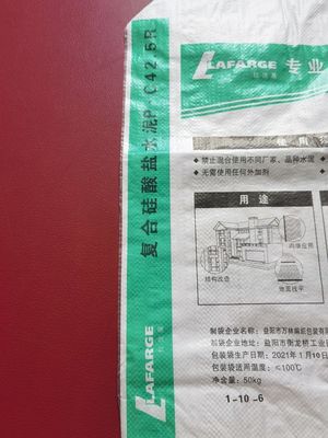 La stella calda dell'annuncio di vendita 25KG 40KG 50KG insacca i pp per bloccare la valvola inferiore del cemento della borsa insacca il sacco del cemento