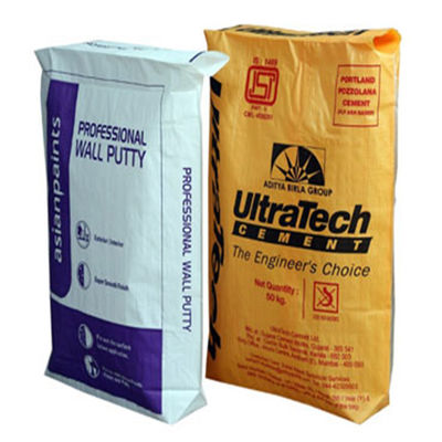 Le borse d'imballaggio 20KG 40KG 50KG pp del cemento vuoto bloccano la borsa inferiore della valvola