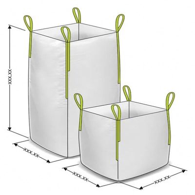 Il jumbo del cemento della costruzione insacca il fondo piatto 1 Ton Bulk Bag With Printing