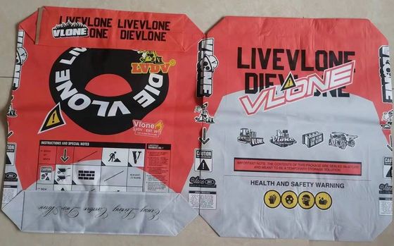 Impermeabilizzi i sacchi di carta di 2 pieghe ha personalizzato le borse 90gsm del cemento 20kg con stampa