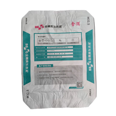 Borsa di plastica 20gsm della valvola tessuta pp del cemento con la valvola Kraft Brown