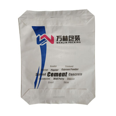 Sacco in PP tessuto laminato PE da 20KG-50KG per cemento con valvola a fondo piatto e certificazione ISO9001