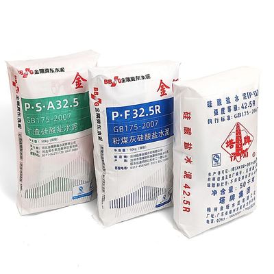 Film laminato PP tessuto in polipropilene 50 kg Sacchetto con valvola Sotto sacchetto quadrato Sacchetto di cemento Sacchetto di masticatura