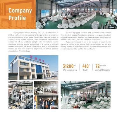 25 KG 40 KG 50 KG PP sacchetto di cemento tessuto vuoto sacchetto di valvola PP blocco fondo con valvola