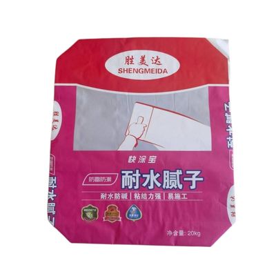 2 Ply 90GSM Paper & 1 Ply Film Cement Packing Bags Per 20kg 25kg Materassi Adesivi Materasso