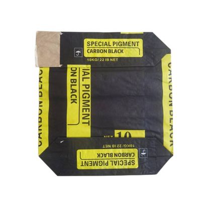 Sacchetti di imballaggio in carta multi parete per 10 kg 22LB Pigment Carbon Black