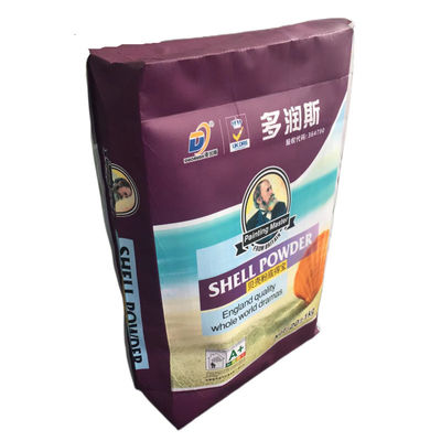 Polipropilene di plastica tipo 35x46x10cm 86GSM sacchetto di valvola in PP tessuto con stampa Bopp di lusso