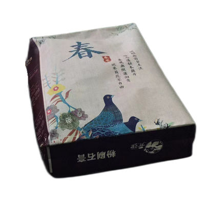 Sacco valvola in tessuto PP stampato Bopp colorato per miscele secche da 20 kg 25 kg 30 kg