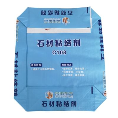 BOPP di plastica tessuto insacca le mattonelle 20kg adesivo 25kg del cemento per materiale da costruzione