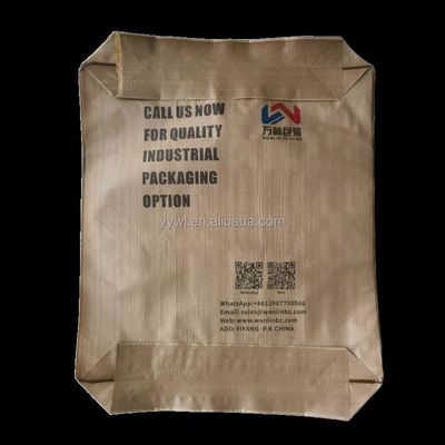 Sottoforma stampata resistente all'umidità Sacchetti di cemento tessuto in PP 20 KG 25 KG 40 KG 50 KG Imballaggio