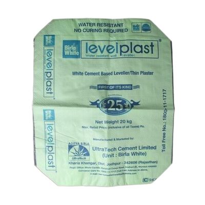 Blocco fondo valvola vuota sacchetti di cemento in PP 20kg 25kg 40kg 50kg imballaggio stampato