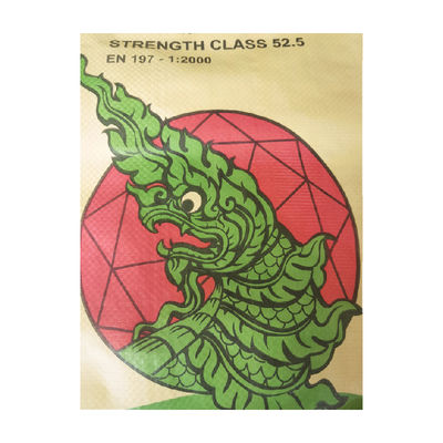 Sacco in tessuto di cemento da 25 KG 40 KG 50 KG Sacco vuoto di cemento Sacco valvola in PP per stampa industriale e flessografica