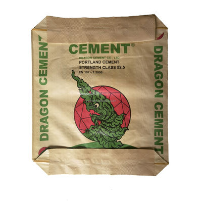 Borse a prova d'umidità in cemento PP tessute multicolori con valvola da 25 kg 40 kg 50 kg di imballaggio