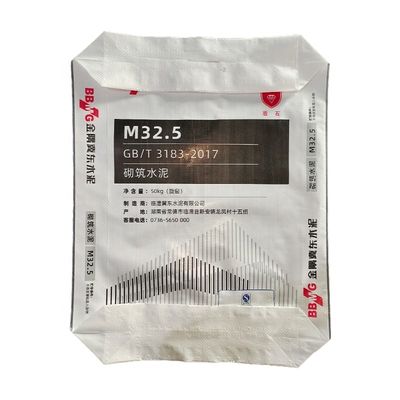 Sacchetto di cemento tessuto in PP con valvola a prova di umidità 25 kg 50 kg