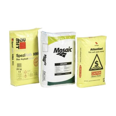 Sacco di cemento in PP laminato con stampa multicolore a prova di umidità