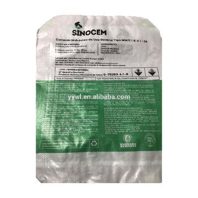 Sacco valvola in tessuto PP per cemento 25KG 50KG resistente all'umidità ISO9001