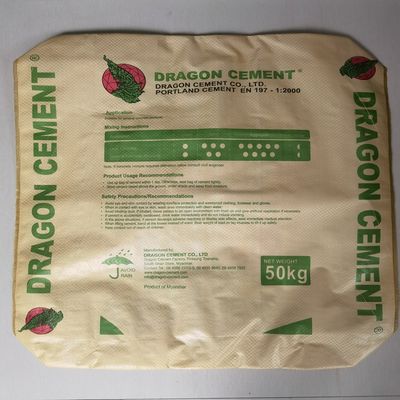 Sacco di cemento in PP 85GSM 50KG con laminazione PE a prova di umidità