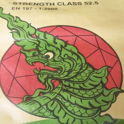 Sacco di cemento in PP 85GSM 50KG con laminazione PE a prova di umidità