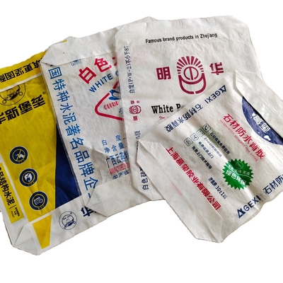Sacchetto di cemento tessuto in PP con valvola a prova di umidità 25 kg 50 kg