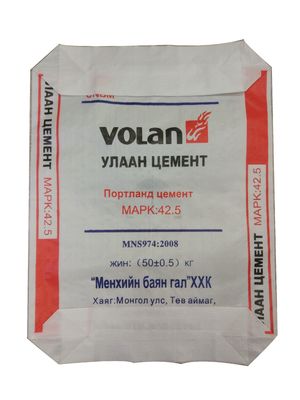 50 kg di sacchetto di cemento in PP a prova di umidità con laminazione in PE