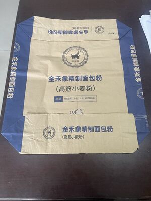 Sacco valvola in carta a 2 strati da 90 g/m² con fondo quadro per 20 kg 25 kg 30 kg 40 kg di malta