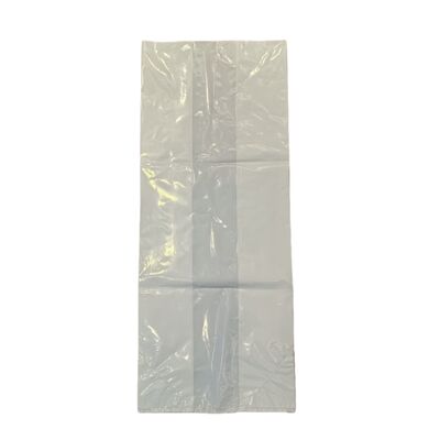 Sacchetti a fascia laterale in PE a prova di espansione per spargimenti di legno, sacchetti di plastica a bocca aperta durevoli per segatura e pacciame, imballaggi in LDPE ad alta resistenza per riempimento a compressione 3: 1 anti-slip UV-resistente riciclabile