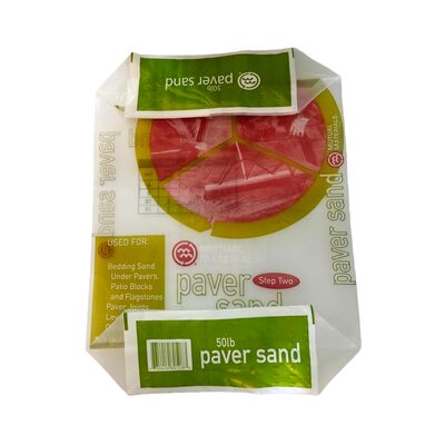 Labirinto traspirante sacchetti di valvole PE pesanti con cucitura centrale per 50LB 22,7kg Paver Sand