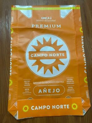 Sacchetto in PP tessuto laminato BOPP per riso 20KG 25KG 50KG