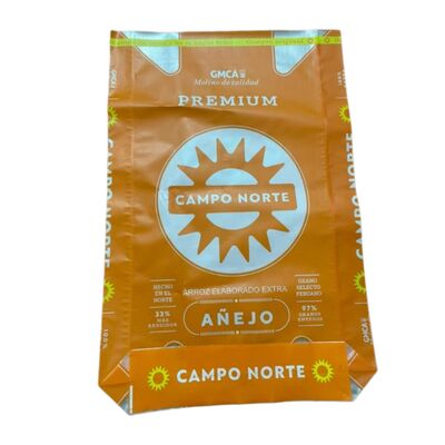 Sacchetto in PP tessuto laminato BOPP per riso 20KG 25KG 50KG