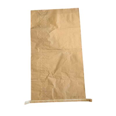 Sacchetto di carta Kraft da 20 kg con bocca aperta e fondo cucito per rimozione scorie, raccoglitore scorie, imballaggio scorie fonderia, dimensioni personalizzate disponibili