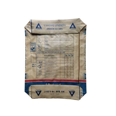 AD Star PPW Sacchetto di cemento laminato da 50 kg, con fondo quadrato rivestito, sacchetto di valvole in plastica tessuta